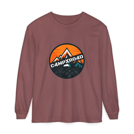 C4MPXRO4D Rounded Shield Camper Badge T-Shirt | Long Sleeve