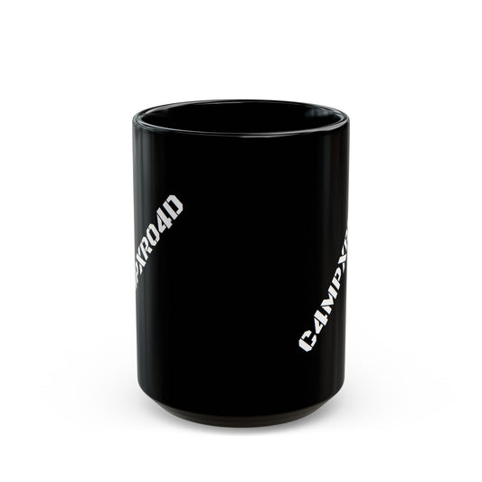 C4MPXR04D Text Design Mug | Black Ceramic Coffee Mug