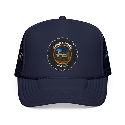C4MPXRO4D Camper Badge Trucker Cap | Adventure Mesh Hat