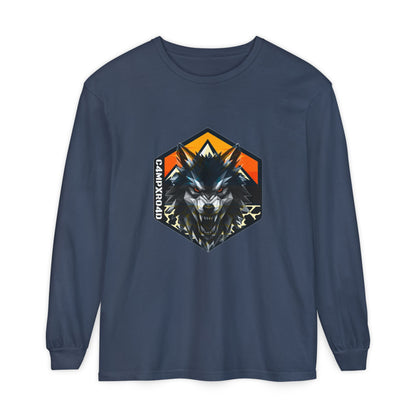 C4MPXRO4D Wolf Shield Camper Badge T-Shirt | Long Sleeve