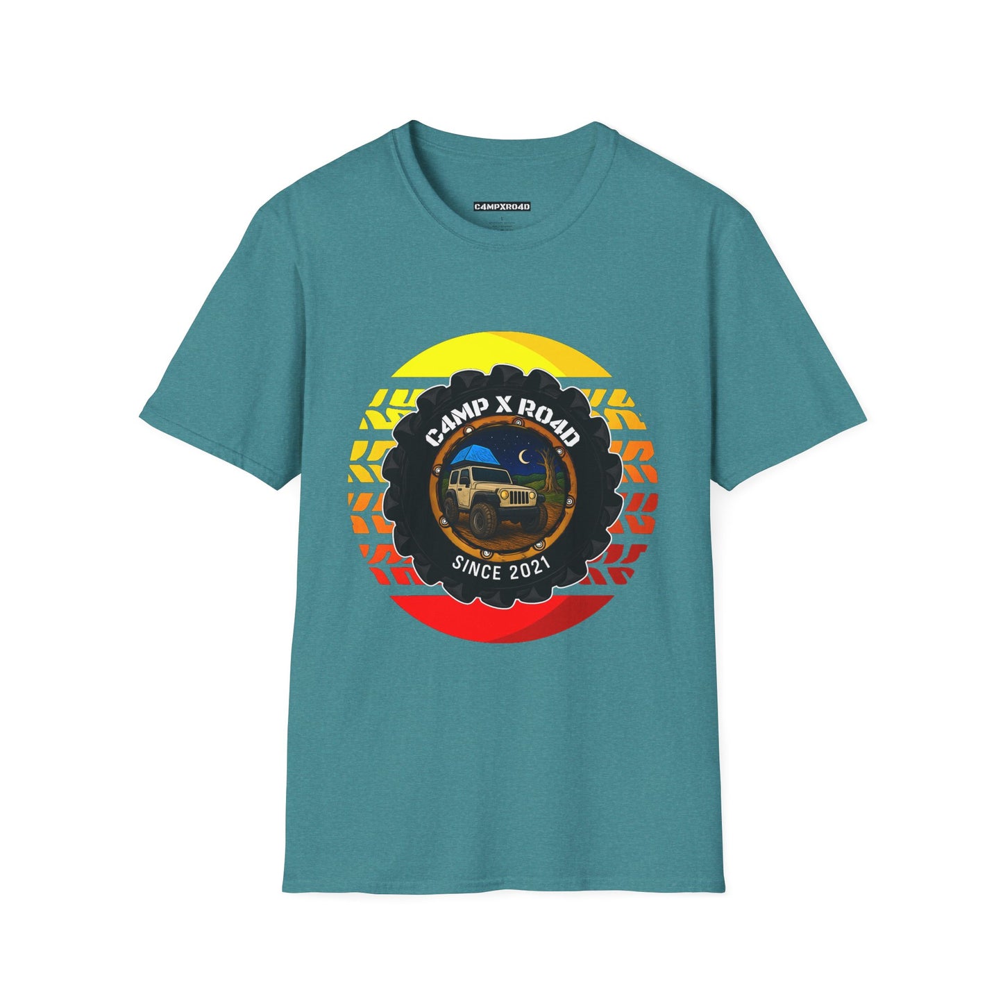 C4MPXRO4D Summer Camper Badge Soft Tee | Graphic T-Shirt