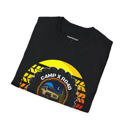C4MPXRO4D Summer Camper Badge Soft Tee | Graphic T-Shirt