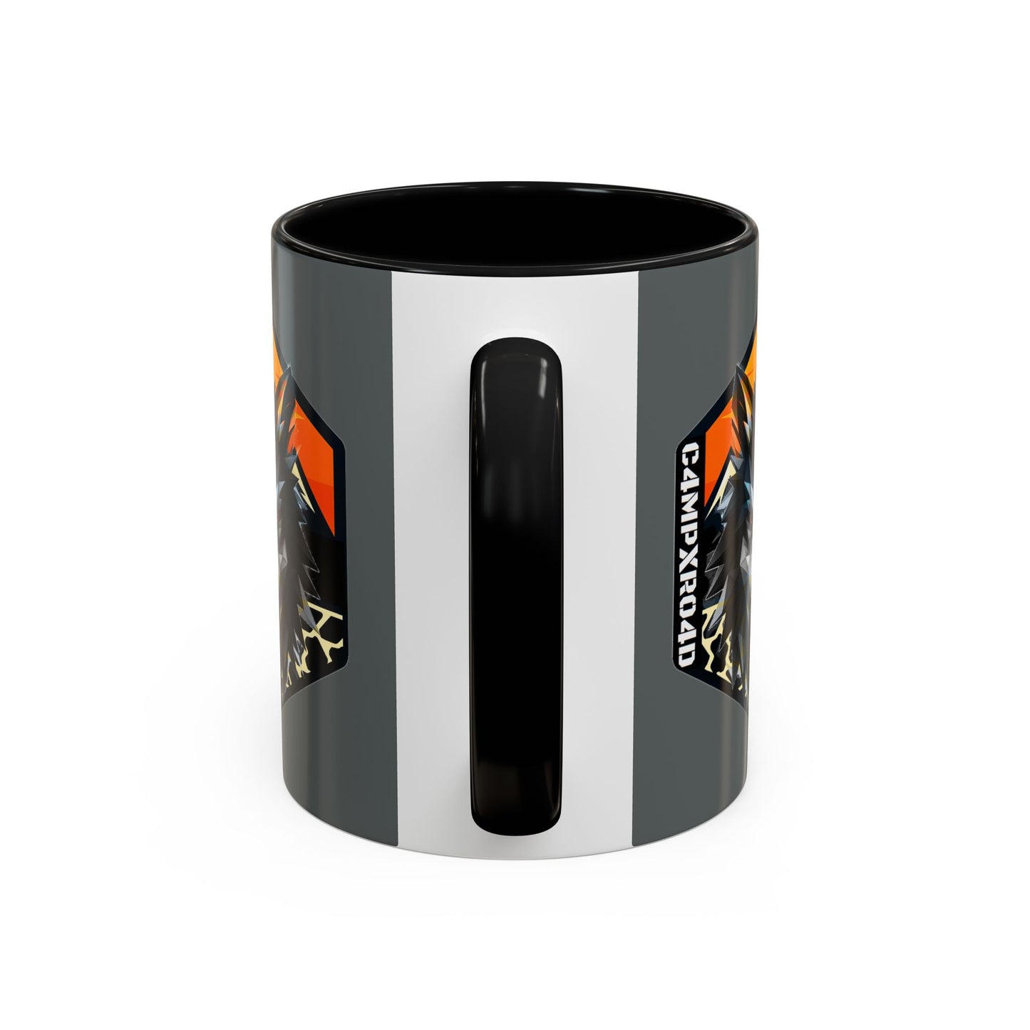 C4MPXRO4D Wolf Shield Camper Badge Mug | Accent Coffee Mug 11oz 15oz