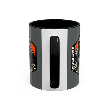 C4MPXRO4D Wolf Shield Camper Badge Mug | Accent Coffee Mug 11oz 15oz