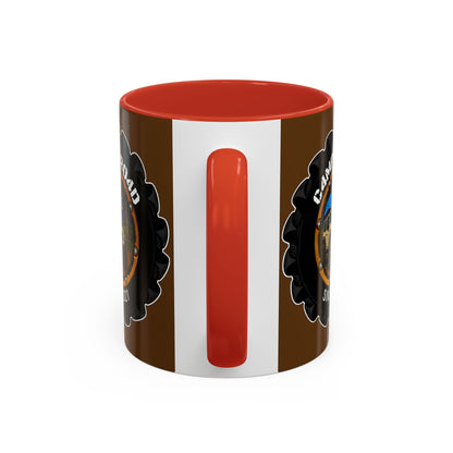 C4MPXRO4D Camper Badge Mug | Accent Coffee Mug 11oz 15oz