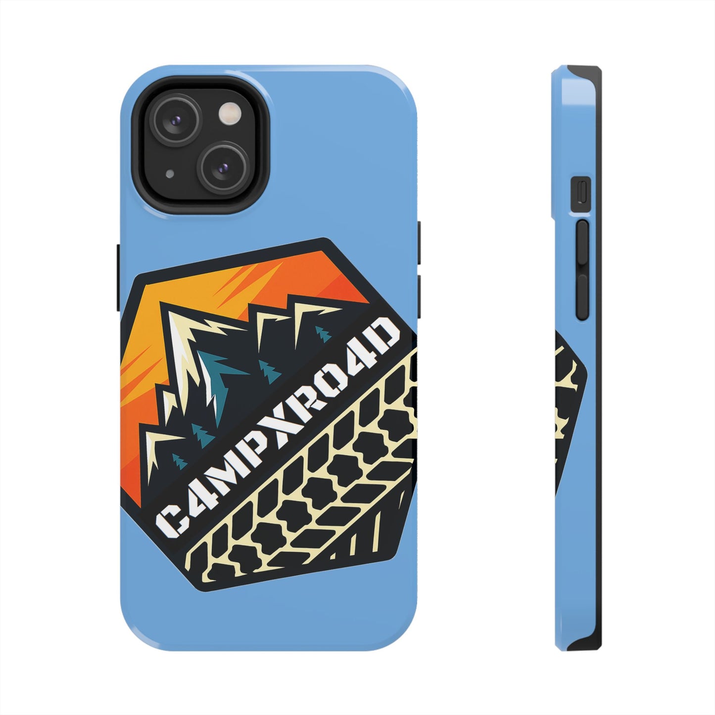 C4MPXRO4D Hexa Shield Camper Badge Phone Case | Tough Phone Case