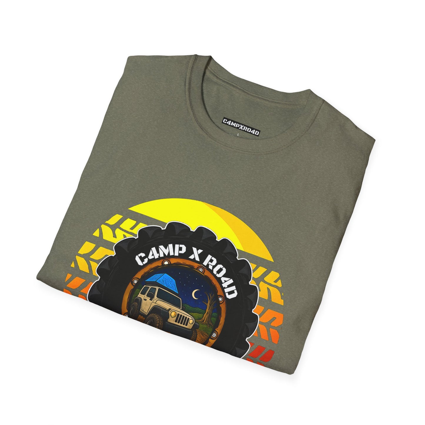 C4MPXRO4D Summer Camper Badge Soft Tee | Graphic T-Shirt