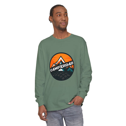 C4MPXRO4D Rounded Shield Camper Badge T-Shirt | Long Sleeve