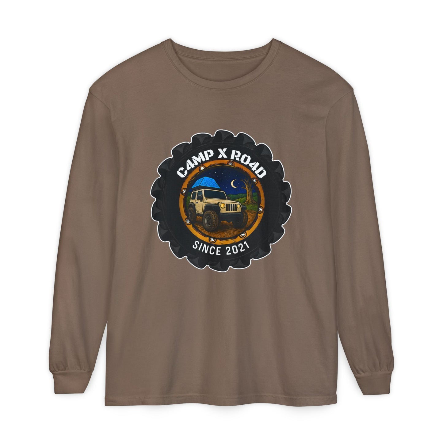 C4MPXRO4D Camper Badge T-Shirt | Long Sleeve