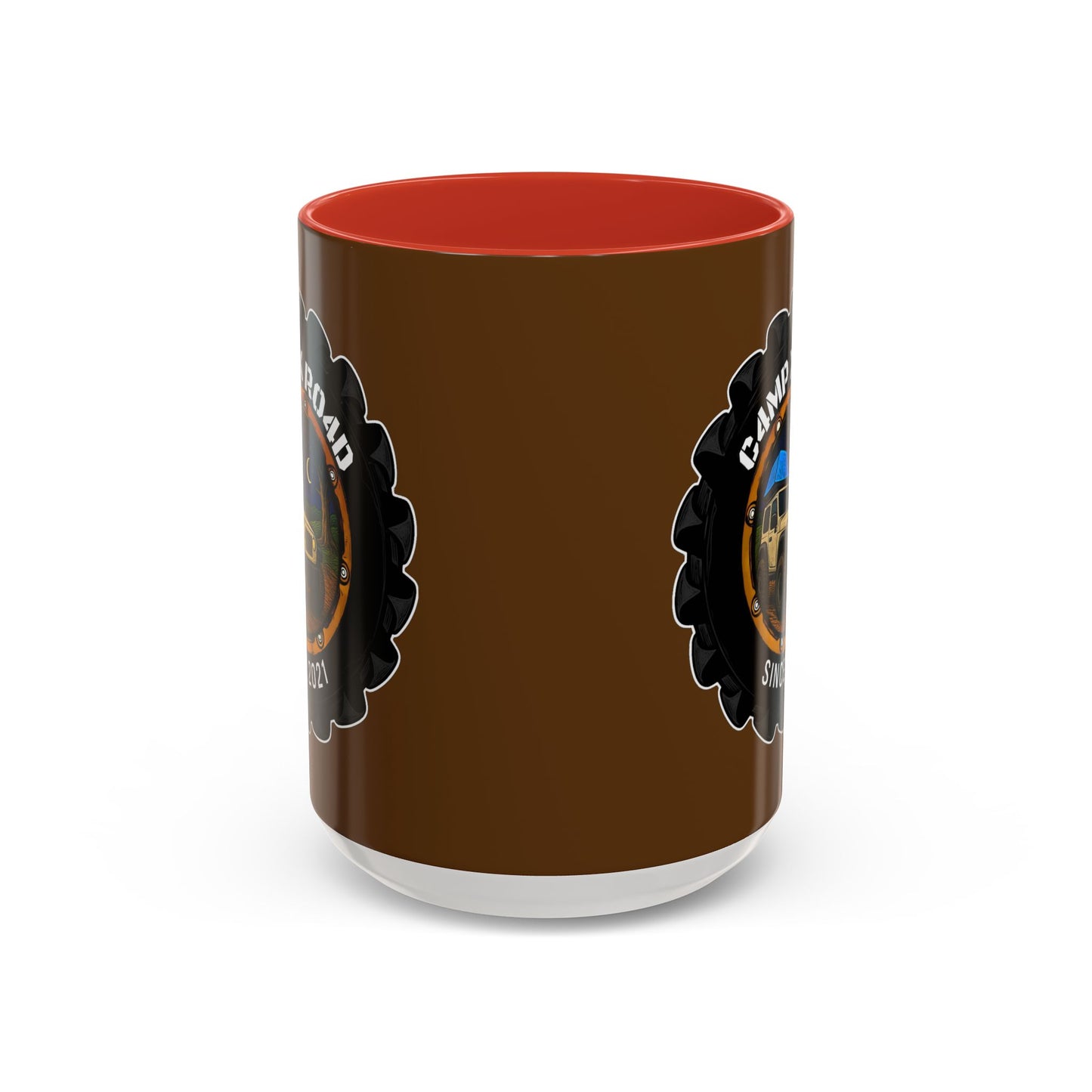 C4MPXRO4D Camper Badge Mug | Accent Coffee Mug 11oz 15oz