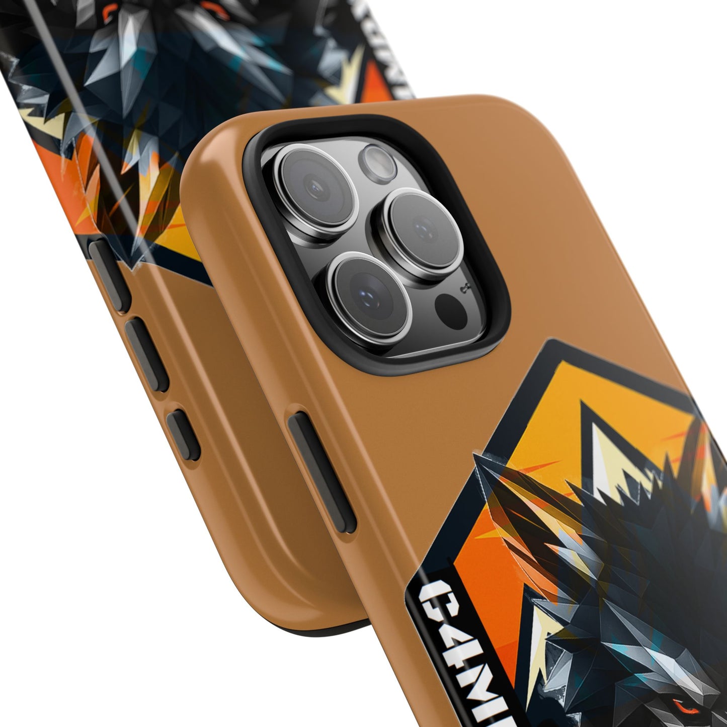 C4MPXRO4D Wolf Shield Camper Badge Phone Case | Tough Phone Case