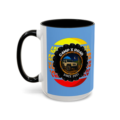 C4MPXRO4D Summer Camper Badge Mug | Accent Coffee Mug 11oz 15oz