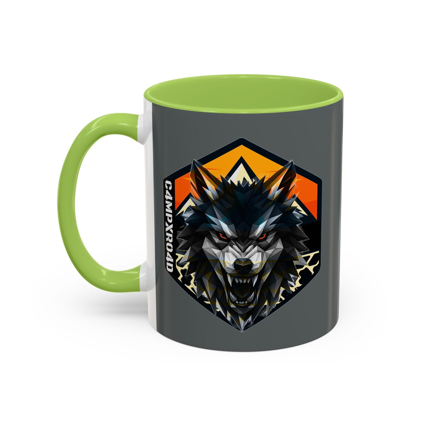 C4MPXRO4D Wolf Shield Camper Badge Mug | Accent Coffee Mug 11oz 15oz