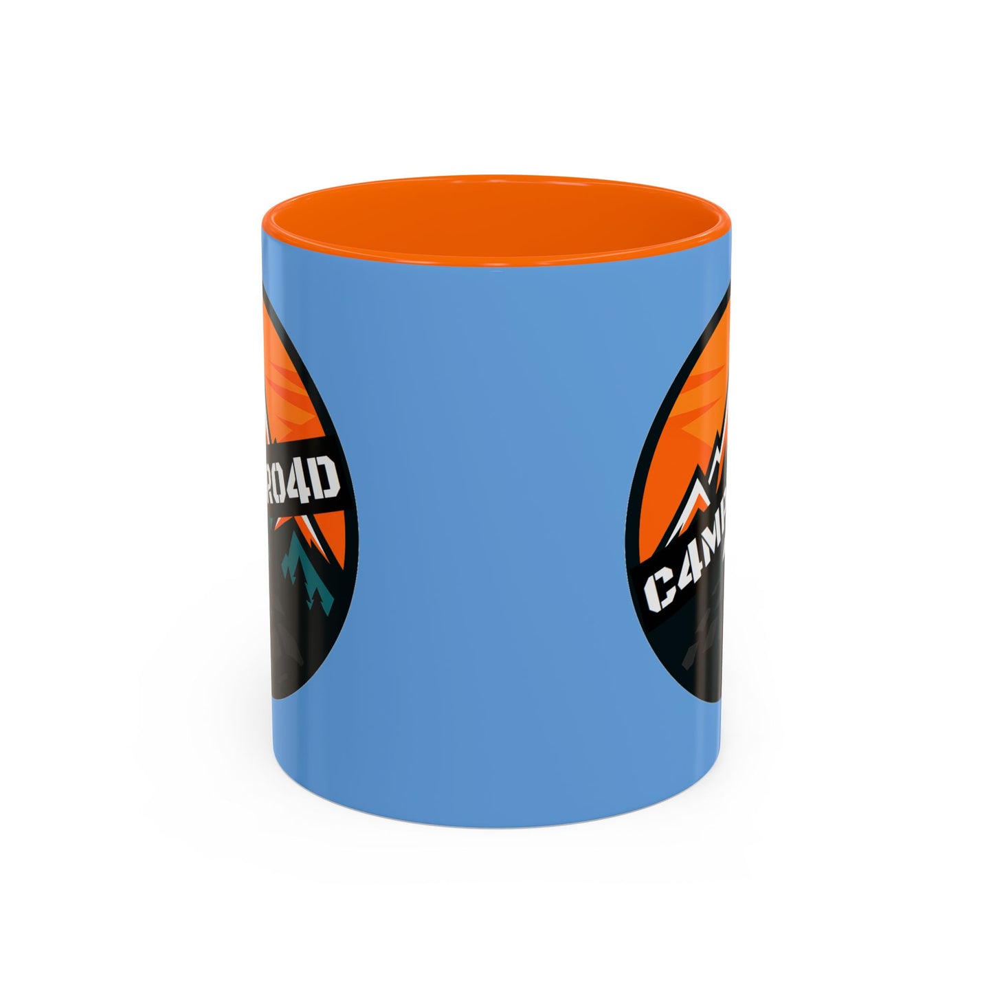 C4MPXRO4D Rounded Shield Camper Badge Mug | Accent Coffee Mug 11oz 15oz