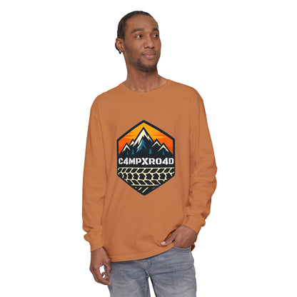 C4MPXRO4D Hexa Shield Camper Badge T-Shirt | Long Sleeve