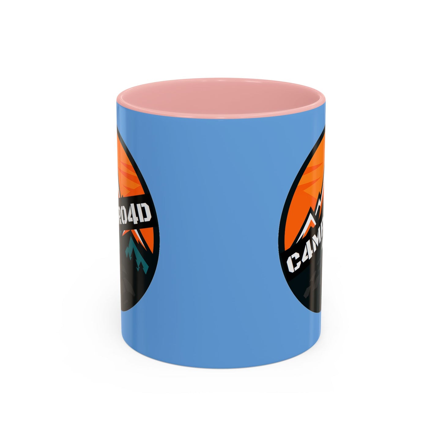 C4MPXRO4D Rounded Shield Camper Badge Mug | Accent Coffee Mug 11oz 15oz