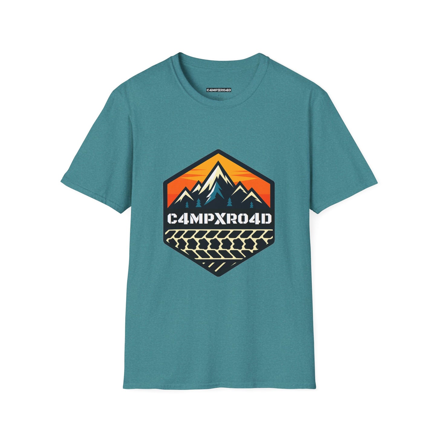 C4MPXRO4D Hexa Shield Camper Badge Soft Tee | Graphic T-Shirt