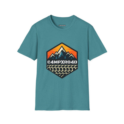 C4MPXRO4D Hexa Shield Camper Badge Soft Tee | Graphic T-Shirt