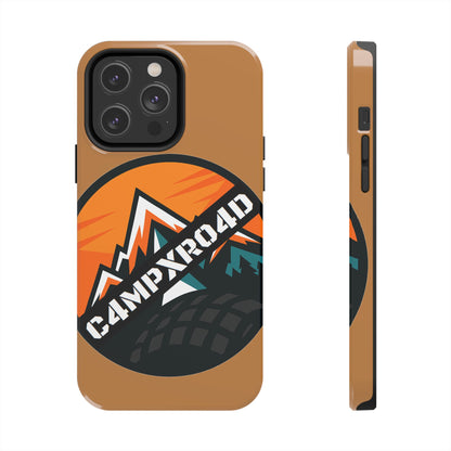 C4MPXRO4D Rounded Shield Camper Badge Phone Case | Tough Phone Case