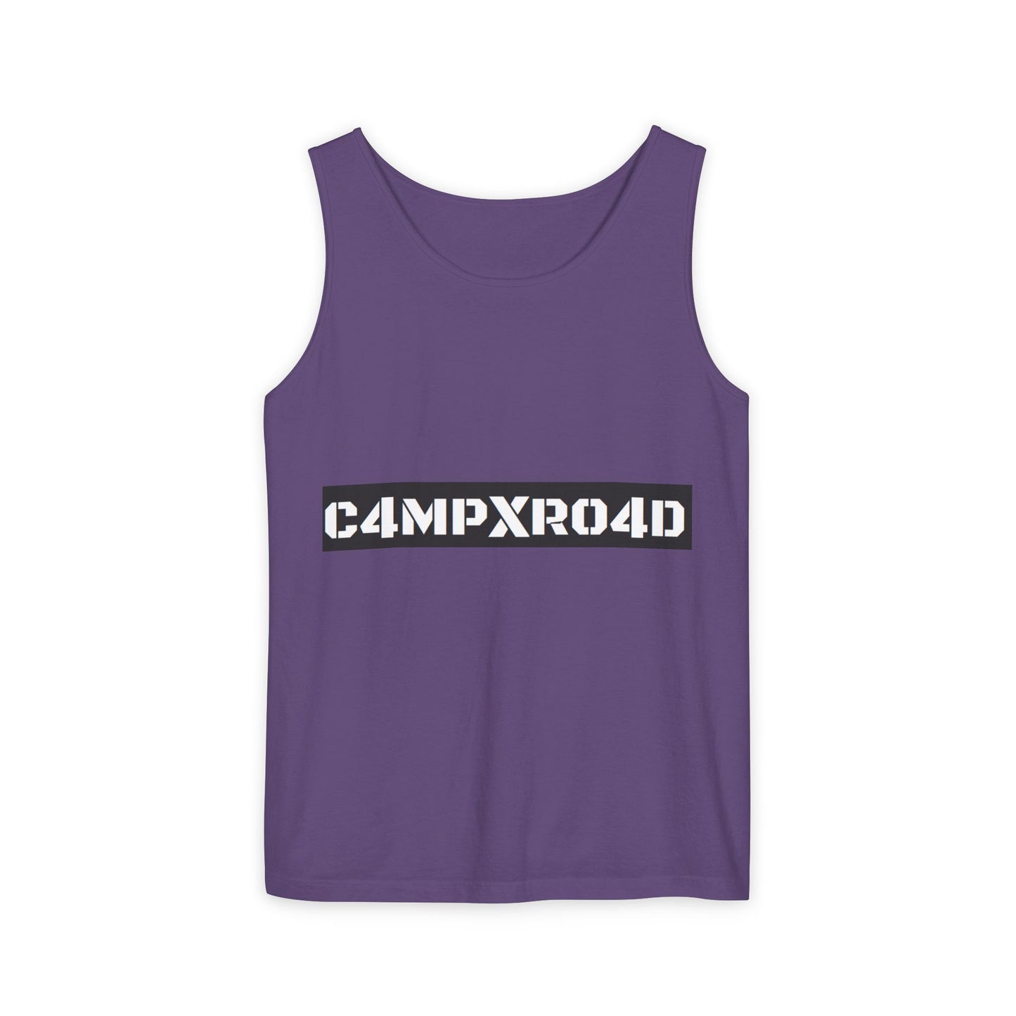 C4MPXR04D logo Tank Top | Graphic camping text tee