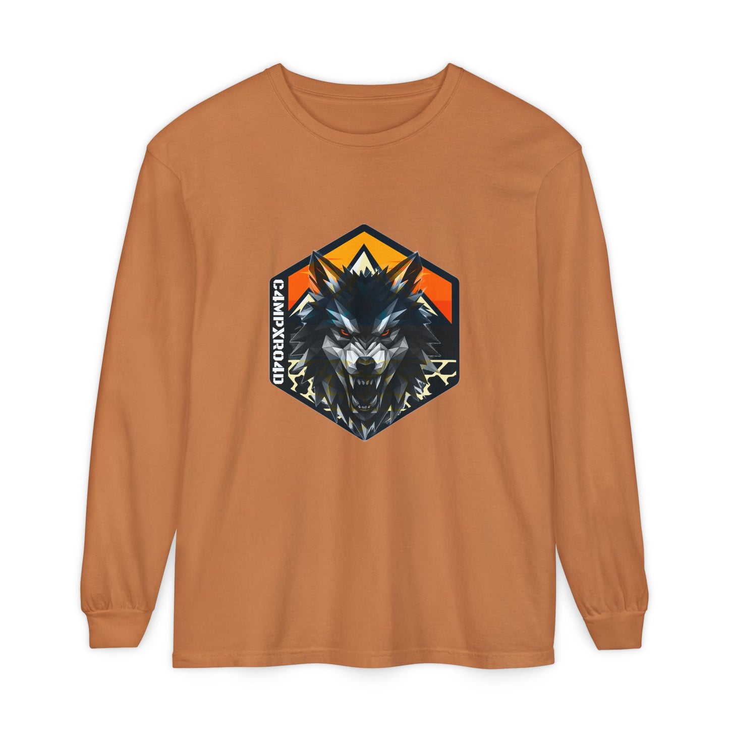 C4MPXRO4D Wolf Shield Camper Badge T-Shirt | Long Sleeve