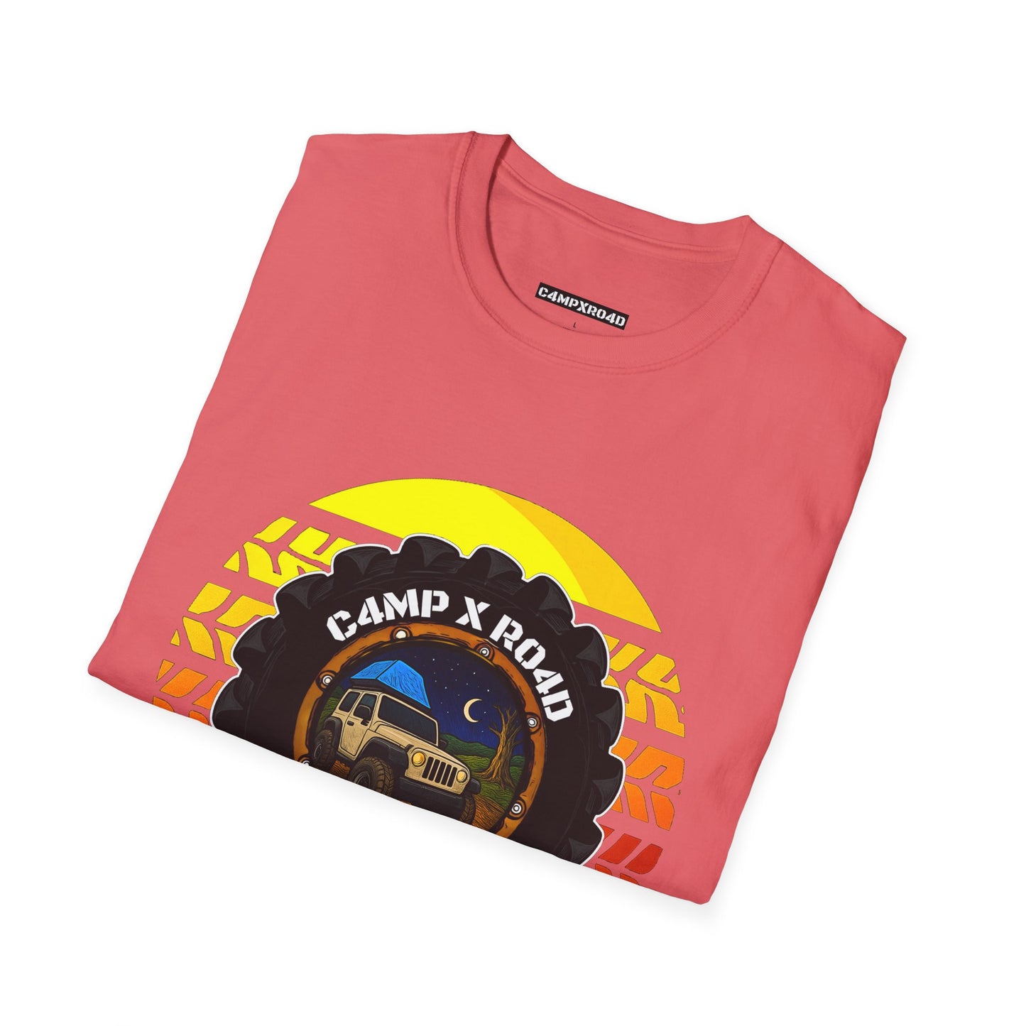 C4MPXRO4D Summer Camper Badge Soft Tee | Graphic T-Shirt