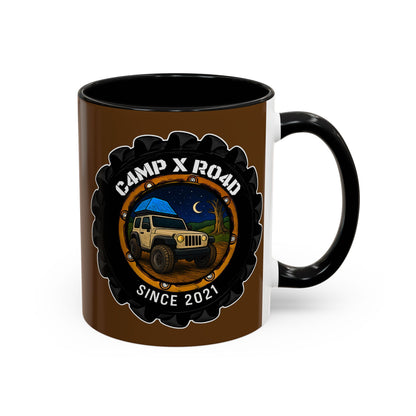 C4MPXRO4D Camper Badge Mug | Accent Coffee Mug 11oz 15oz