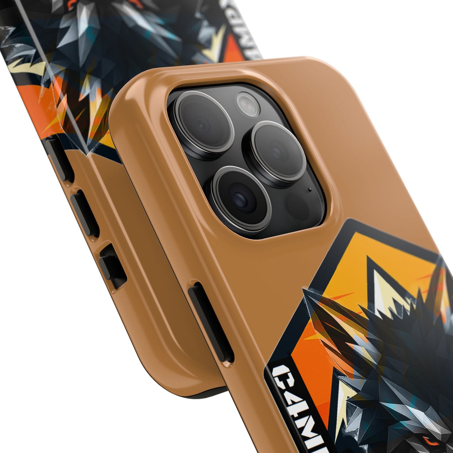 C4MPXRO4D Wolf Shield Camper Badge Phone Case | Tough Phone Case
