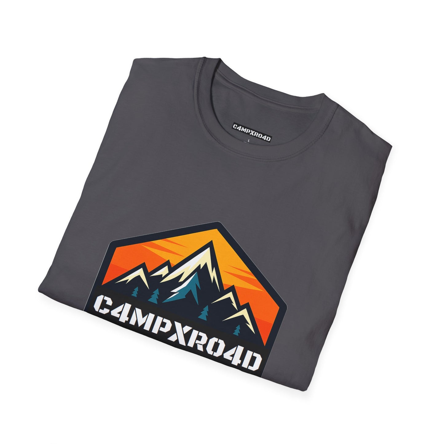 C4MPXRO4D Hexa Shield Camper Badge Soft Tee | Graphic T-Shirt