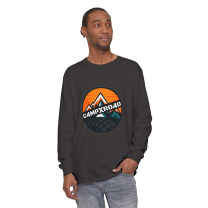 C4MPXRO4D Rounded Shield Camper Badge T-Shirt | Long Sleeve