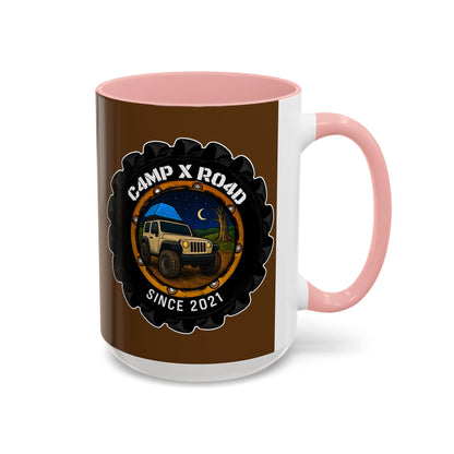 C4MPXRO4D Camper Badge Mug | Accent Coffee Mug 11oz 15oz