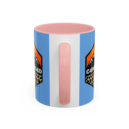 C4MPXRO4D Hexa Shield Camper Badge Mug | Accent Coffee Mug 11oz 15oz