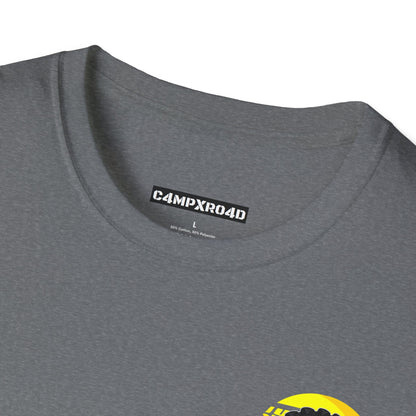 C4MPXRO4D Tiny Summer Camper Badge Soft Tee | Graphic T-Shirt