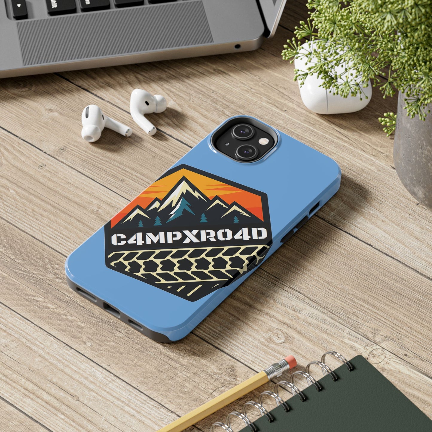 C4MPXRO4D Hexa Shield Camper Badge Phone Case | Tough Phone Case