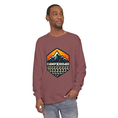 C4MPXRO4D Hexa Shield Camper Badge T-Shirt | Long Sleeve