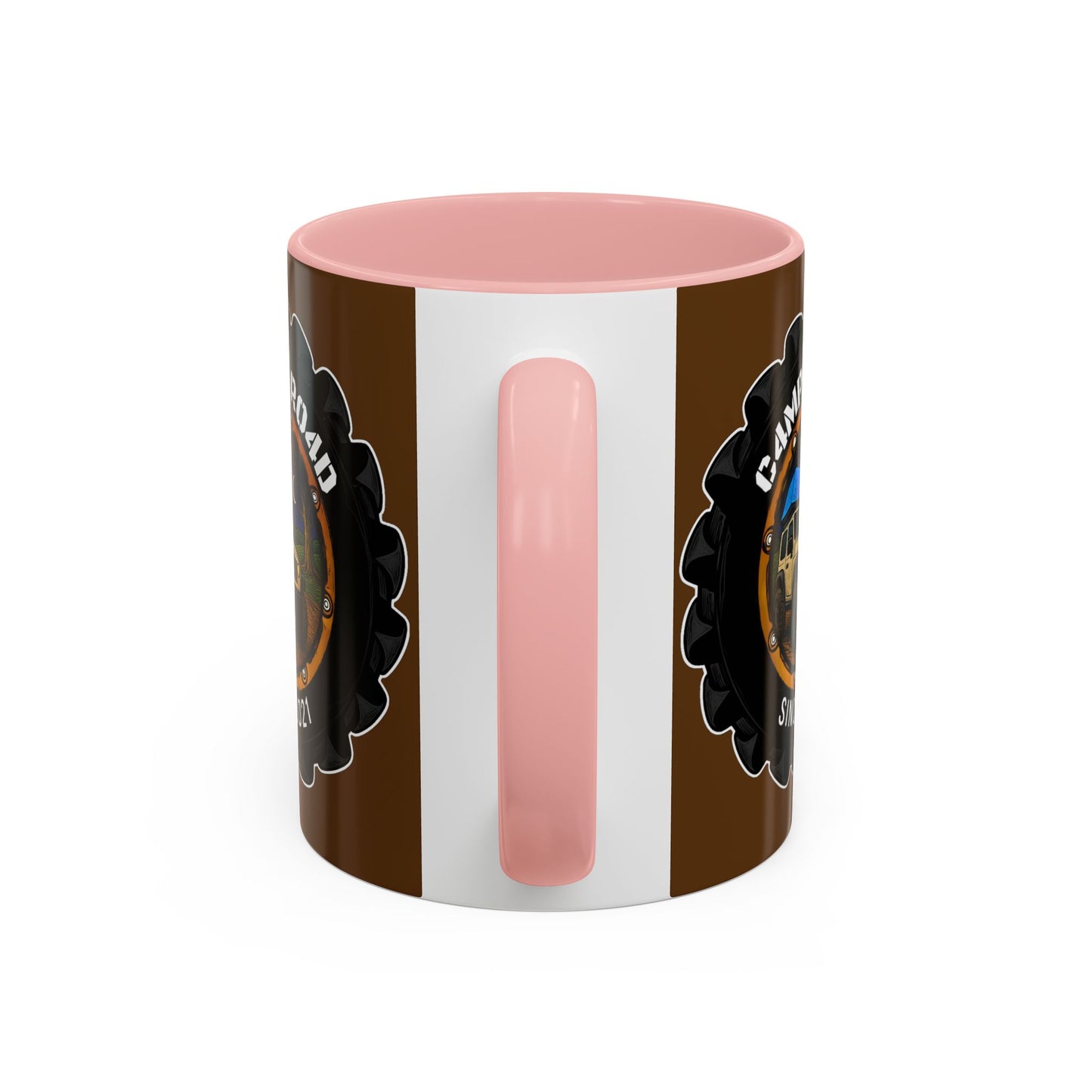 C4MPXRO4D Camper Badge Mug | Accent Coffee Mug 11oz 15oz