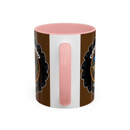 C4MPXRO4D Camper Badge Mug | Accent Coffee Mug 11oz 15oz