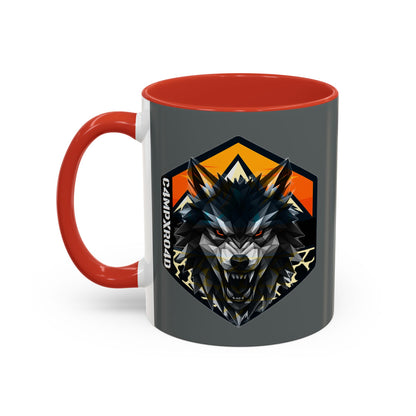C4MPXRO4D Wolf Shield Camper Badge Mug | Accent Coffee Mug 11oz 15oz