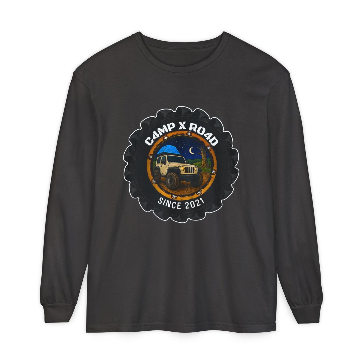 C4MPXRO4D Camper Badge T-Shirt | Long Sleeve