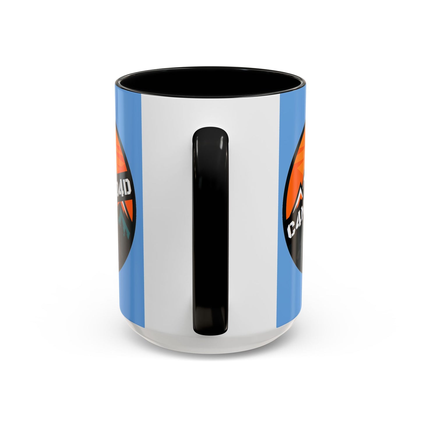 C4MPXRO4D Rounded Shield Camper Badge Mug | Accent Coffee Mug 11oz 15oz