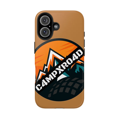 C4MPXRO4D Rounded Shield Camper Badge Phone Case | Tough Phone Case