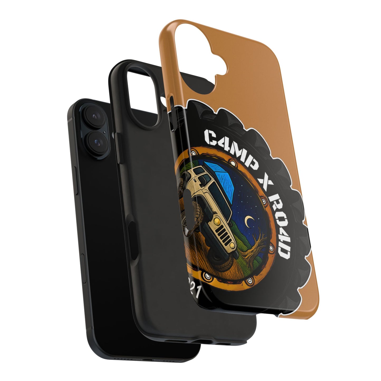 C4MPXRO4D Camper Badge Phone Case | Tough Phone Case
