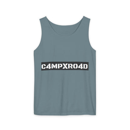 C4MPXR04D logo Tank Top | Graphic camping text tee