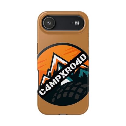 C4MPXRO4D Rounded Shield Camper Badge Phone Case | Tough Phone Case