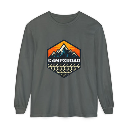 C4MPXRO4D Hexa Shield Camper Badge T-Shirt | Long Sleeve