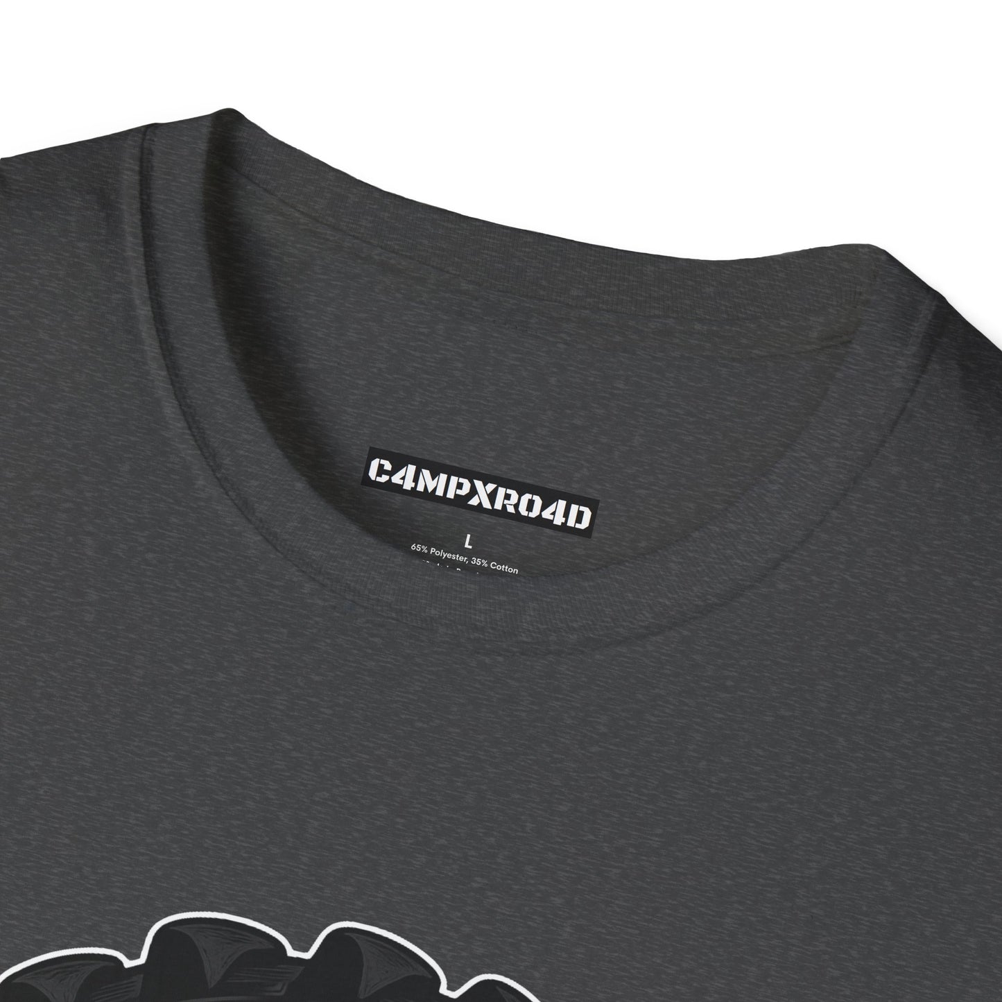 C4MPXRO4D Camper Badge Soft Tee | Graphic T-Shirt