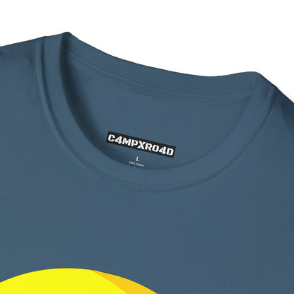 C4MPXRO4D Summer Camper Badge Soft Tee | Graphic T-Shirt