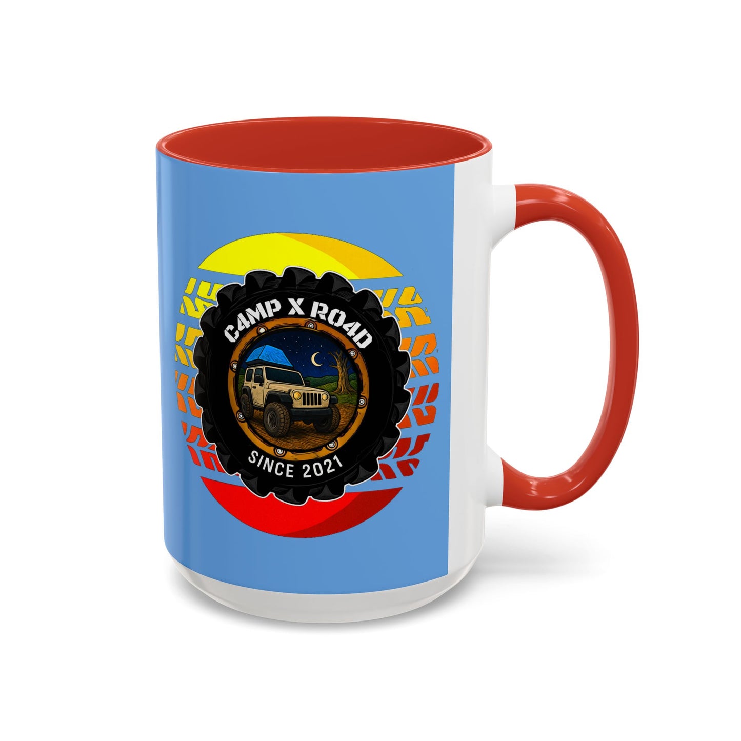 C4MPXRO4D Summer Camper Badge Mug | Accent Coffee Mug 11oz 15oz