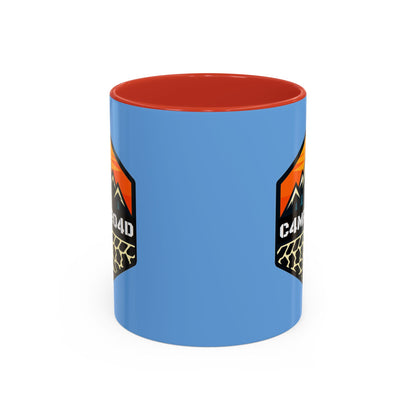 C4MPXRO4D Hexa Shield Camper Badge Mug | Accent Coffee Mug 11oz 15oz