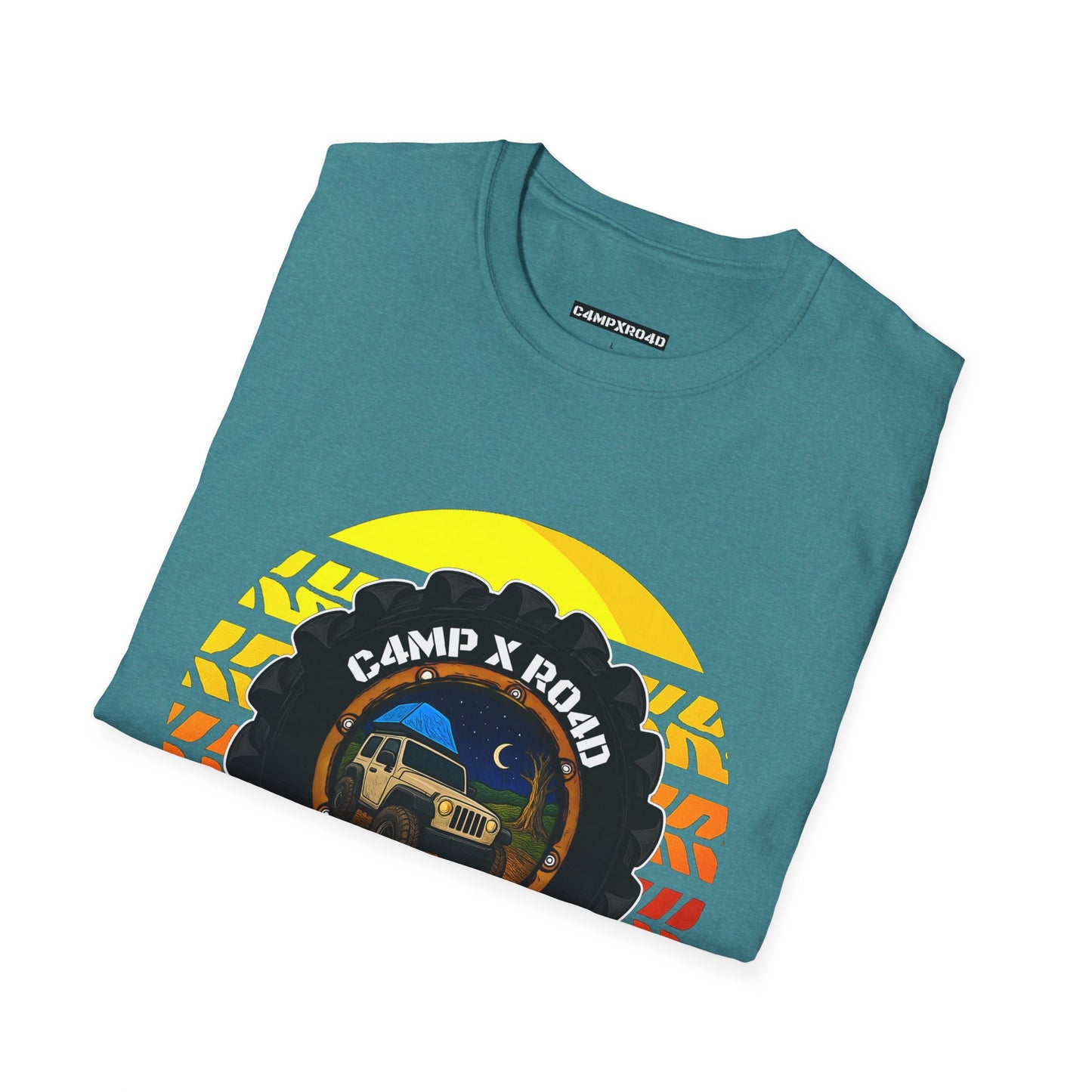 C4MPXRO4D Summer Camper Badge Soft Tee | Graphic T-Shirt